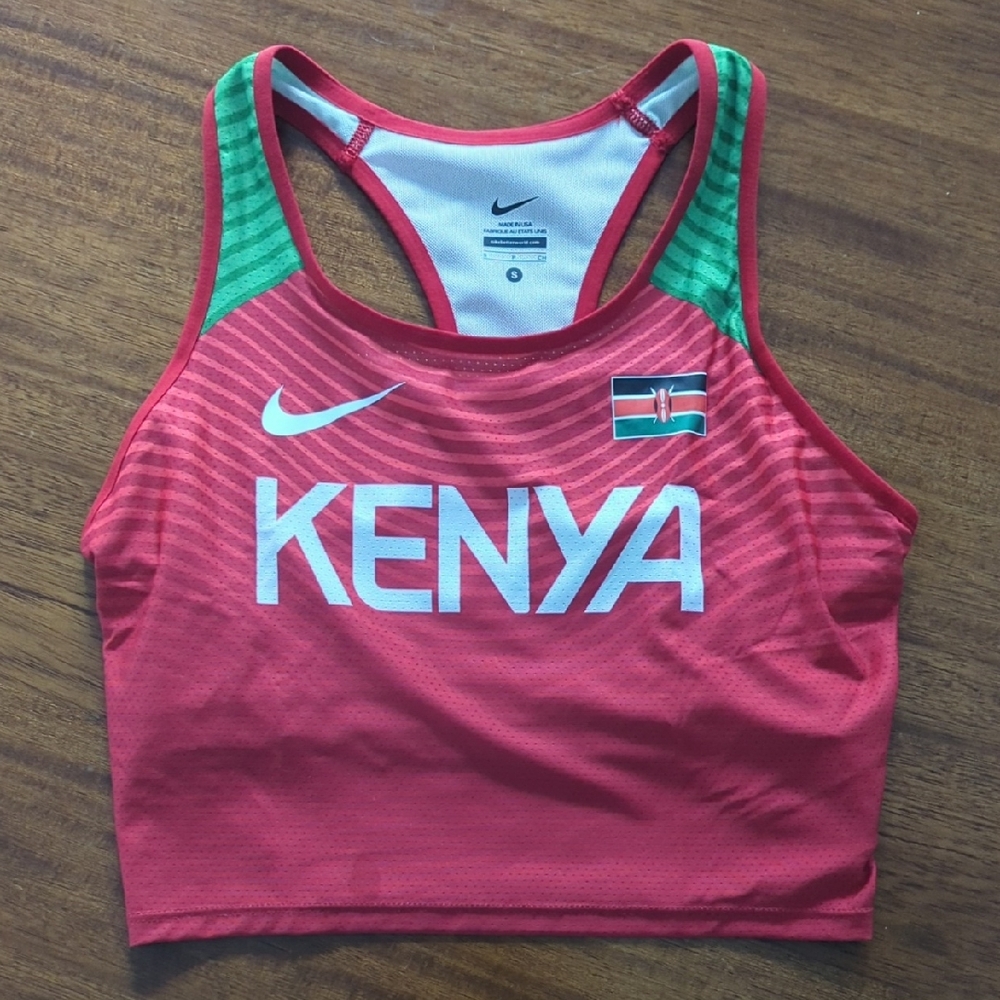 Kenya track and field crop sports bra Olympic pro kit